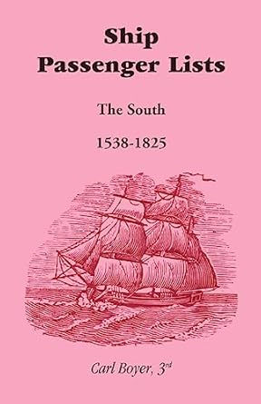 ship passenger lists the south 1st edition carl boyer 3rd 0940907267, 978-0940907263