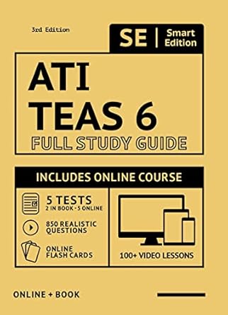 ati teas 6 full study guide 2021 2022 includes online course with 5 practice tests 100 video lessons and 400
