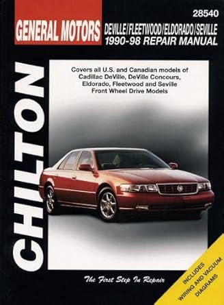cadillac deville fleetwood eldorado seville 1990 1998 1st edition chilton 0801991048, 978-0801991042