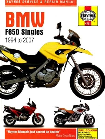 haynes bmw f650 singles manual 4761 by haynes 1st edition haynes 1844257614, 978-1844257614
