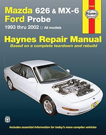 mazda 626 mazda mx 6 and ford probe haynes repair manual 1st edition haynes 1563929805, 978-1563929809