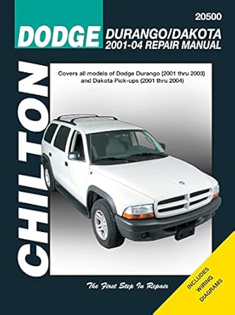 dodge durango/dakota 2001 2004 1st edition chilton 1563927055, 978-1563927058