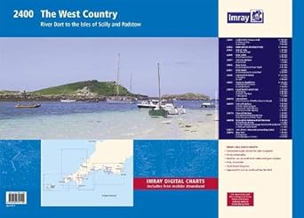 imray 2400 west country chart atlas river dart to the isles of scilly and padstow 1st edition imray