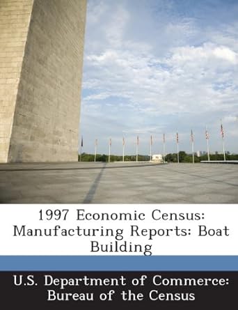 1997 economic census manufacturing reports boat building 1st edition u s department of commerce bureau of t
