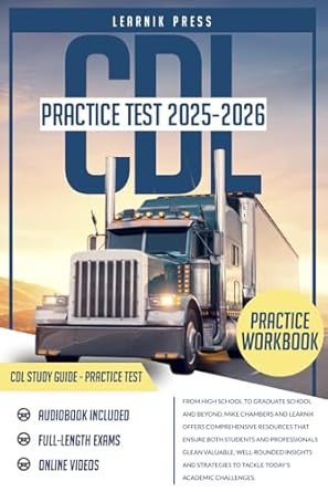 cdl practice test includes full length exams for all classes + audiobook and online videos 1st edition