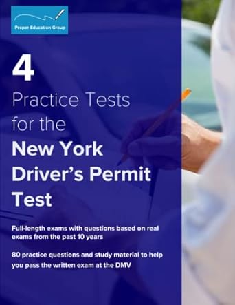 4 practice tests for the new york drivers permit test 80 practice questions and study materials 1st edition