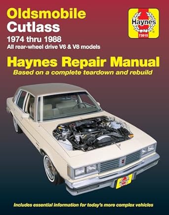 oldsmobile cutlass and cutlass supreme v6 and v8 gas engines haynes repair manual 1st edition haynes
