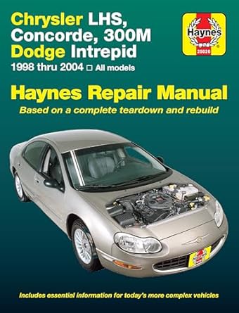 chrysler lhs concorde 300m and dodge intrepid haynes repair manual 1st edition editors haynes 1563927322,