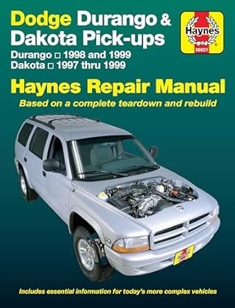 dodge durango and dakota haynes repair manual 1st edition john haynes 1563923521, 978-1563923524