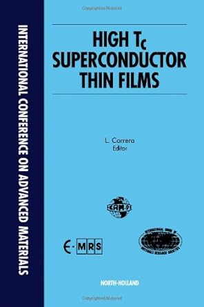 high tc superconductor thin films proceedings of symposium a1 on high temperature superconductor thin films