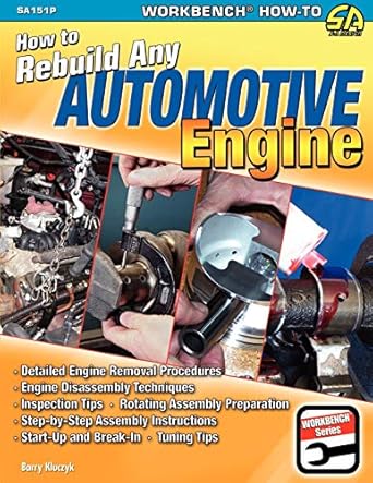 how to rebuild any automotive engine 1st edition barry kluczyk 1613250258, 978-1613250259