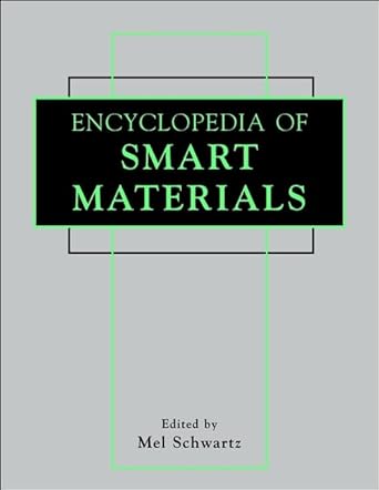 encyclopedia of smart materials 2 volume set 1st edition mel schwartz 0471177806, 978-0471177807