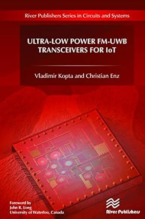 ultra low power fm uwb transceivers for iot 1st edition vladimir kopta ,christian enz 8770221448,