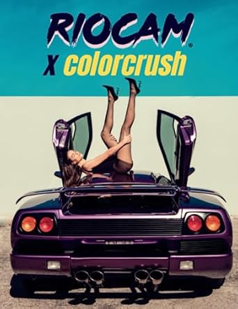 riocam x color crush coloring book coloring book of riocam vintage supercar photography for kids and adults
