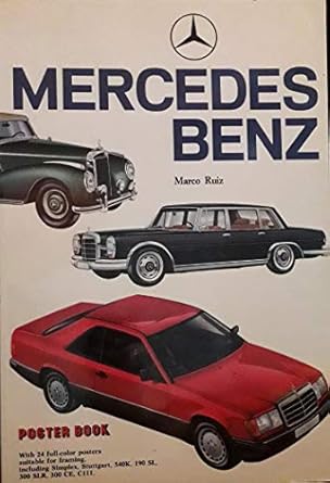 mercedes benz poster book of cars 1st edition marco ruiz 0517668084, 978-05176680850517668084,978-0517668085