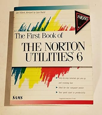 first book of the norton utilities 6 1st edition joe wikert ,lisa a bucki 0672273845, 978-0672273841