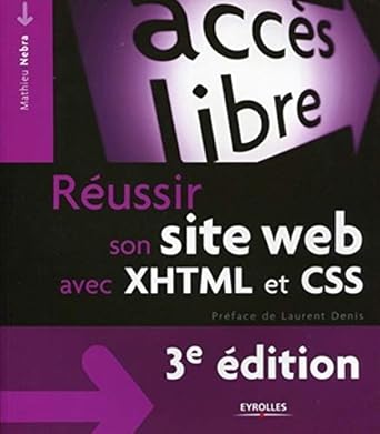 reussir son site web avec xhtml et css 1st edition mathieu nebra 2212124856, 978-2212124859