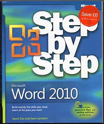 microsoft word 2010 1st edition joyce cox ,joan lambert 0735626936, 978-0735626935