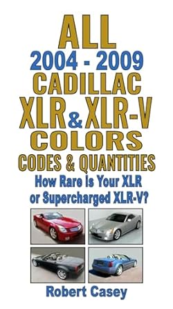 all 2004 2009 cadillac xlr and xlr v colors codes and quantities how rare is your xlr 1st edition robert