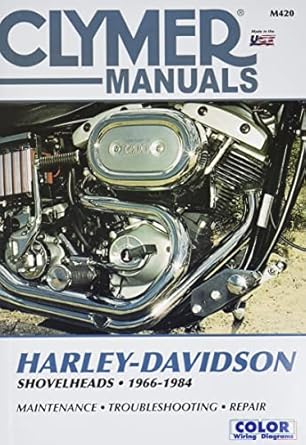 clymer harley davidson shovelheads 1966 1984 service repair maintenance 1st edition ron wright 0892875666,