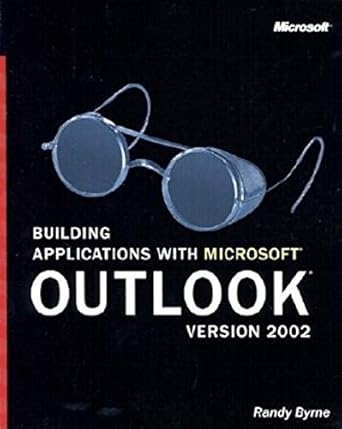 building applications with microsoft outlook version 2002 1st edition randy byrne 0735612730, 978-0735612730