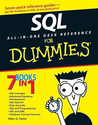 sql all in one desk reference for dummies 1st edition allen g taylor 0470119284, 978-0470119280