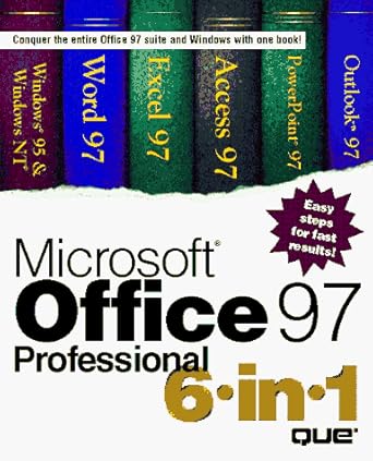 microsoft office 97 professional 6 in 1 1st edition jennifer fulton ,sue plumley ,faithe wempen ,peter aitken