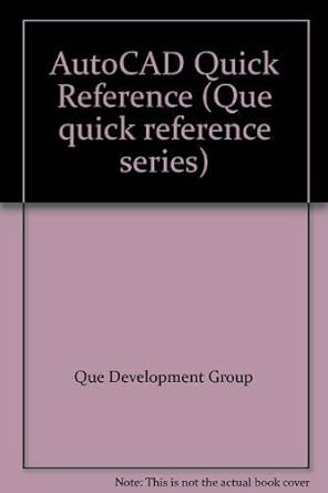 autocad quick reference 1st edition robert l knight 0880226226, 978-0880226226