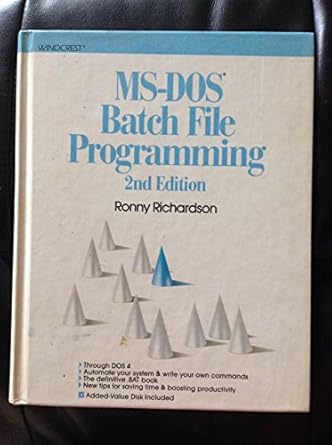 ms dos batch file programming 1st edition ronny richardson 083067537x, 978-0830675371
