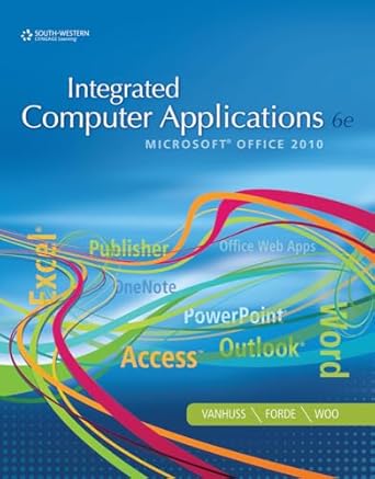 integrated computer applications 1st edition susie h vanhuss ,connie m forde ,donna l woo 1111988099,