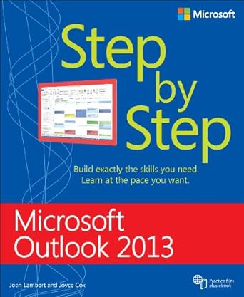 microsoft outlook 2013 step by step 1st edition joan lambert ,joyce cox 0735669090, 978-0735669093