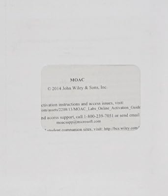 70 410 installing and configuring windows server 2012 r2 mlo registration card 1st edition microsoft official