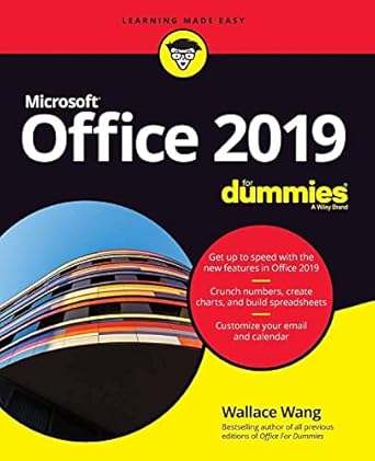 office 2019 for dummies 1st edition wallace wang 1119513987, 978-1119513988