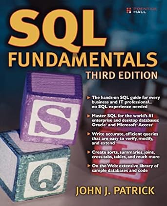 sql fundamentals 1st edition john patrick 0137126026, 978-0137126026