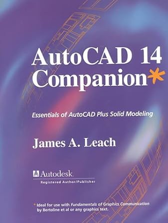 autocad 14 companion 1st edition james a leach 0256266921, 978-0256266924