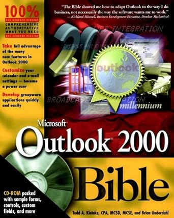microsoft outlook 2000 bible 1st edition todd a kleinke ,brian underdahl 0764533657, 978-0764533655