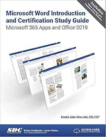 microsoft word introduction and certification study guide microsoft 365 apps and office 2019 1st edition