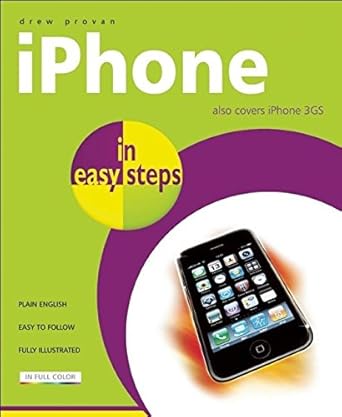 iphone in easy steps also covers the iphone 3gs 1st edition drew provan 1840783915, 978-1840783919