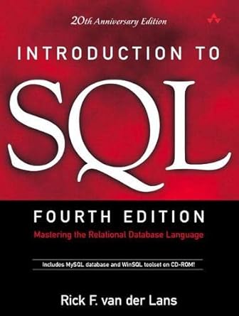 van der lans introduction to sql 4 1st edition rick van der lans 0321305965, 978-0321305961