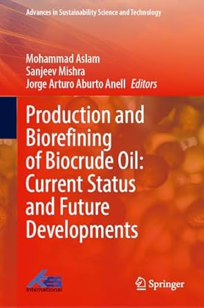 production and biorefining of biocrude oil current status and future developments 1st edition mohammad aslam