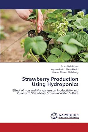 strawberry production using hydroponics effect of iron and manganese on productivity and quality of