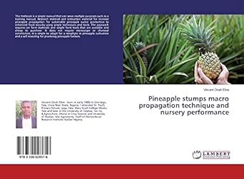 pineapple stumps macro propagation technique and nursery performance 1st edition vincent onah ebre