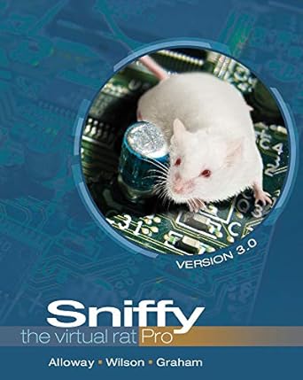 sniffy the virtual rat pro version 3 0 1st edition tom alloway ,greg wilson ,jeff graham 1111726256,