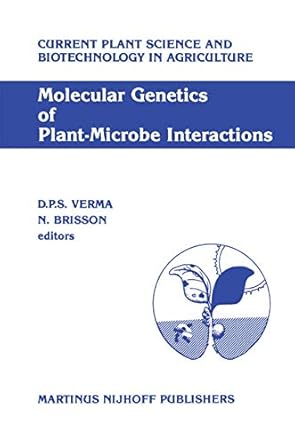 molecular genetics of plant microbe interactions proceedings of the third international symposium on the