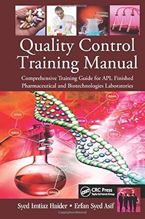 quality control training manual comprehensive training guide for api finished pharmaceutical and
