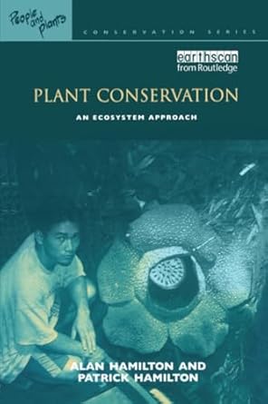 plant conservation 1st edition alan hamilton 1844070832, 978-1844070831