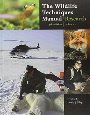 the wildlife techniques manual 1st edition nova j silvy 1421401592, 978-1421401591