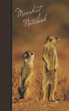 meerkat notebook meerkats gift / present / journal / cuaderno 1st edition smart bookx 1495363368,