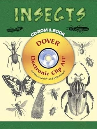 insects cd rom and book 1st edition jim harter 0486997790, 978-0486997797