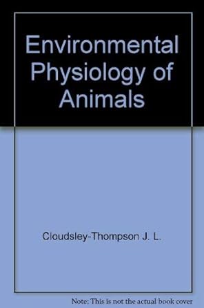 environmental physiology of animals 1st edition j bligh ,alister gordon macdonald ,j l cloudsley thompson